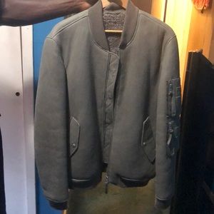 All saints Sherpa bomber jacket